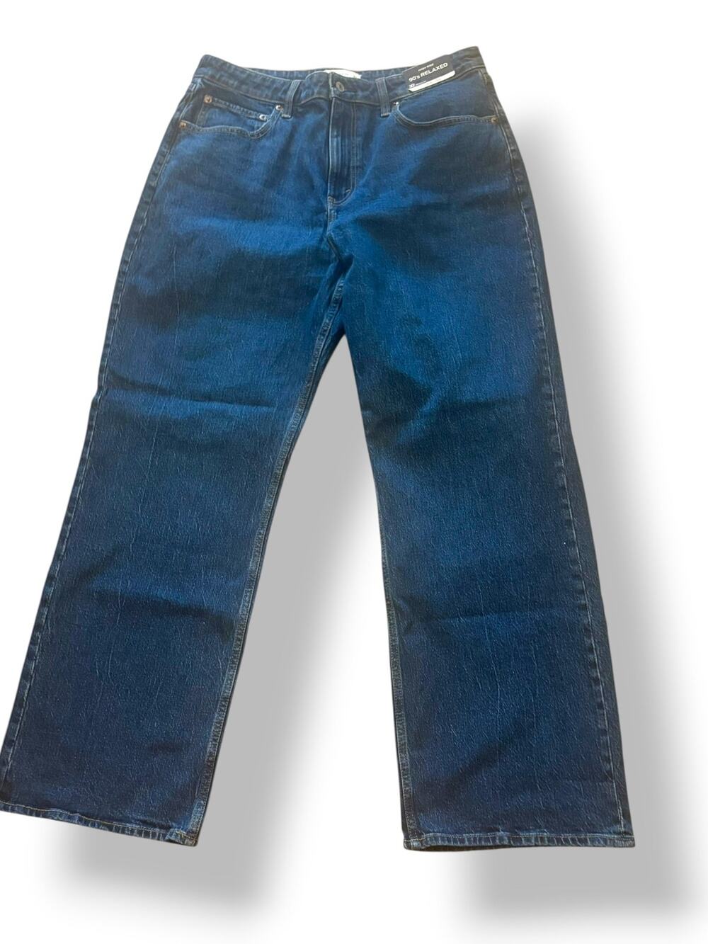Abercrombie & Fitch Curve Love 90s Relaxed Jeans Size 32 NWT High Rise Wide Leg